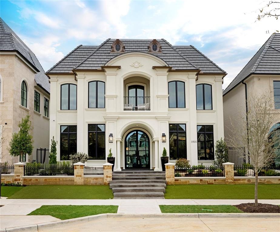 Front exterior of a new home in , Southlake, TX, highlighting curb appeal (Image 1). Front exterior of a new home in , Southlake, TX, highlighting curb appeal (Image 1).