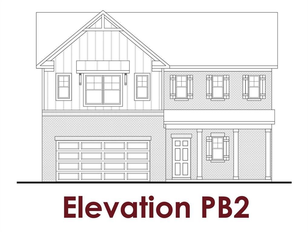 Exterior rendering of this home design in Greenefield, Cartersville, GA (Image 1). Exterior rendering of this home design in Greenefield, Cartersville, GA (Image 1).