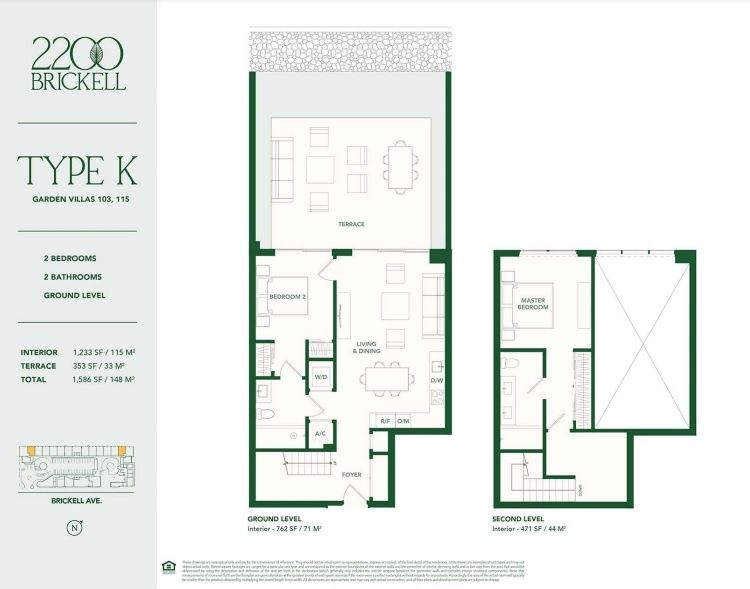 2D floor plan layout for the TYPE K by Aria Development Group in 2200 Brickell, Miami, FL (Image 1). 2D floor plan layout for the TYPE K by Aria Development Group in 2200 Brickell, Miami, FL (Image 1).