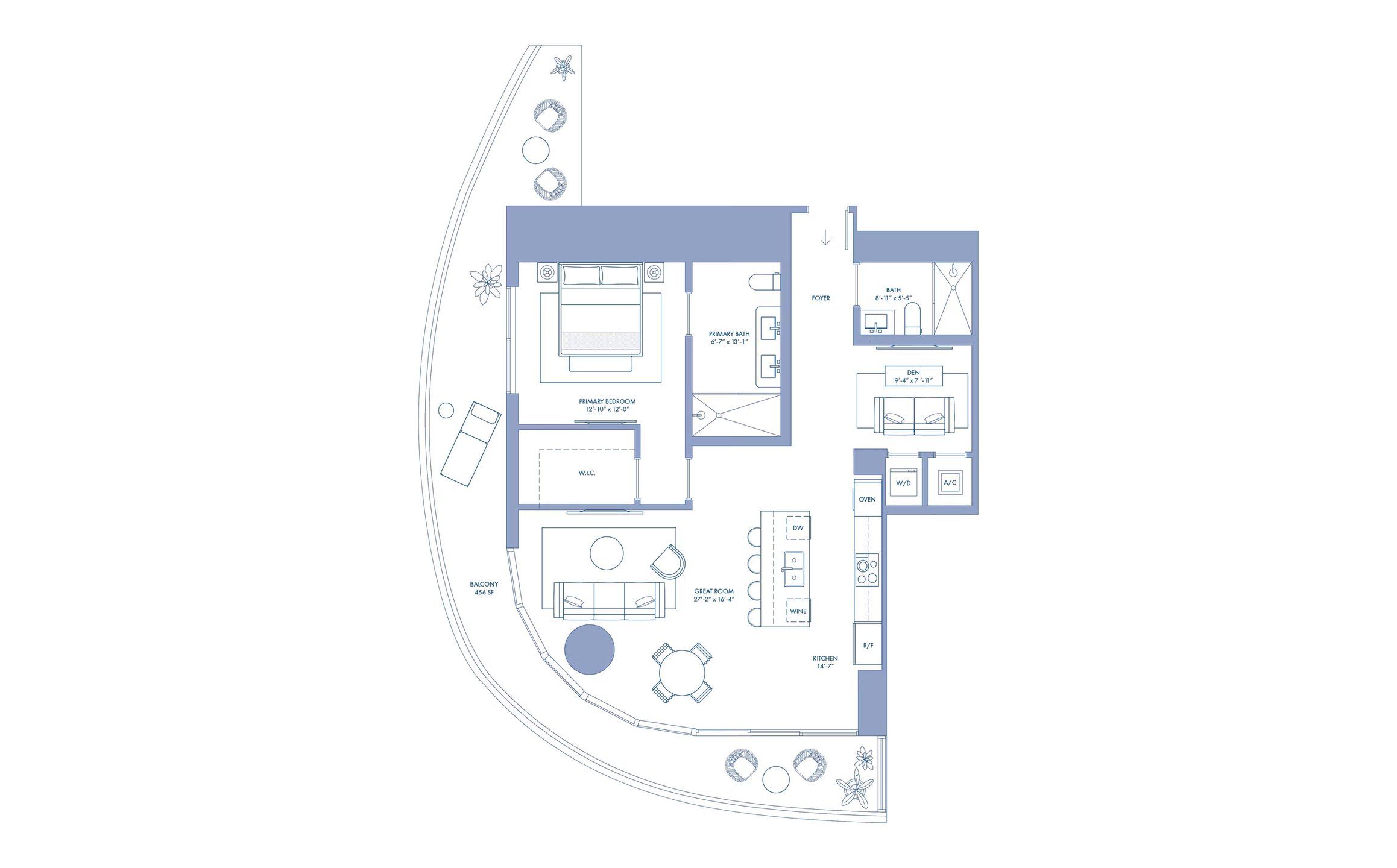 2D floor plan layout for the 06 Lvl 37-61 by Mast Capital in Cipriani Residences Miami, Miami, FL (Image 1). 2D floor plan layout for the 06 Lvl 37-61 by Mast Capital in Cipriani Residences Miami, Miami, FL (Image 1).