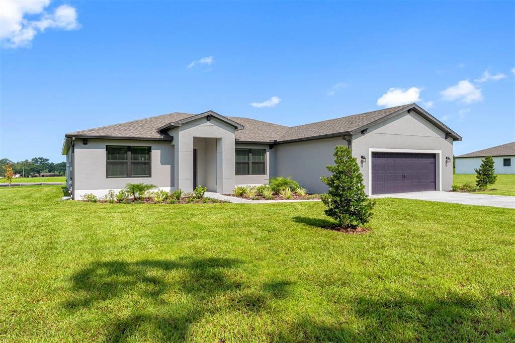Front exterior of a new home in Lake Gallagher Estates, Dover, FL, highlighting curb appeal (Image 1). Front exterior of a new home in Lake Gallagher Estates, Dover, FL, highlighting curb appeal (Image 1).