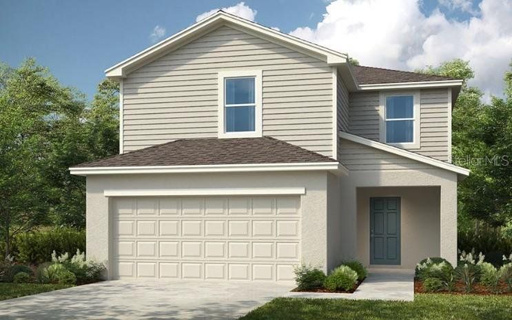 Front exterior of a new home in Marion Creek, Haines City, FL, highlighting curb appeal (Image 1). Front exterior of a new home in Marion Creek, Haines City, FL, highlighting curb appeal (Image 1).