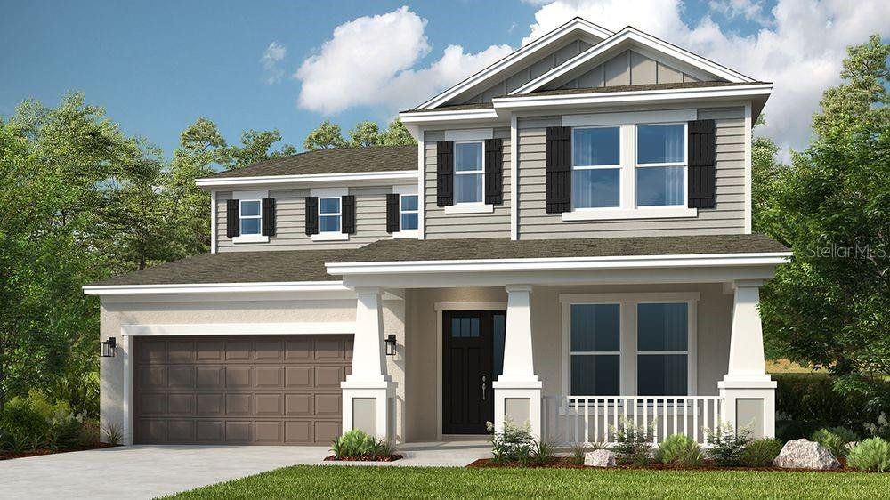 Front exterior of a new home in Tiburon, Nokomis, FL, highlighting curb appeal (Image 1). Front exterior of a new home in Tiburon, Nokomis, FL, highlighting curb appeal (Image 1).