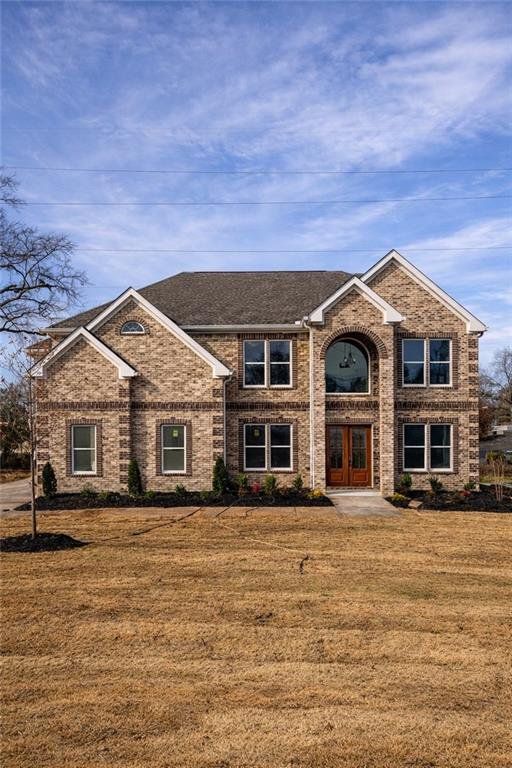 Front exterior of a new home in , Norcross, GA, highlighting curb appeal (Image 1). Front exterior of a new home in , Norcross, GA, highlighting curb appeal (Image 1).