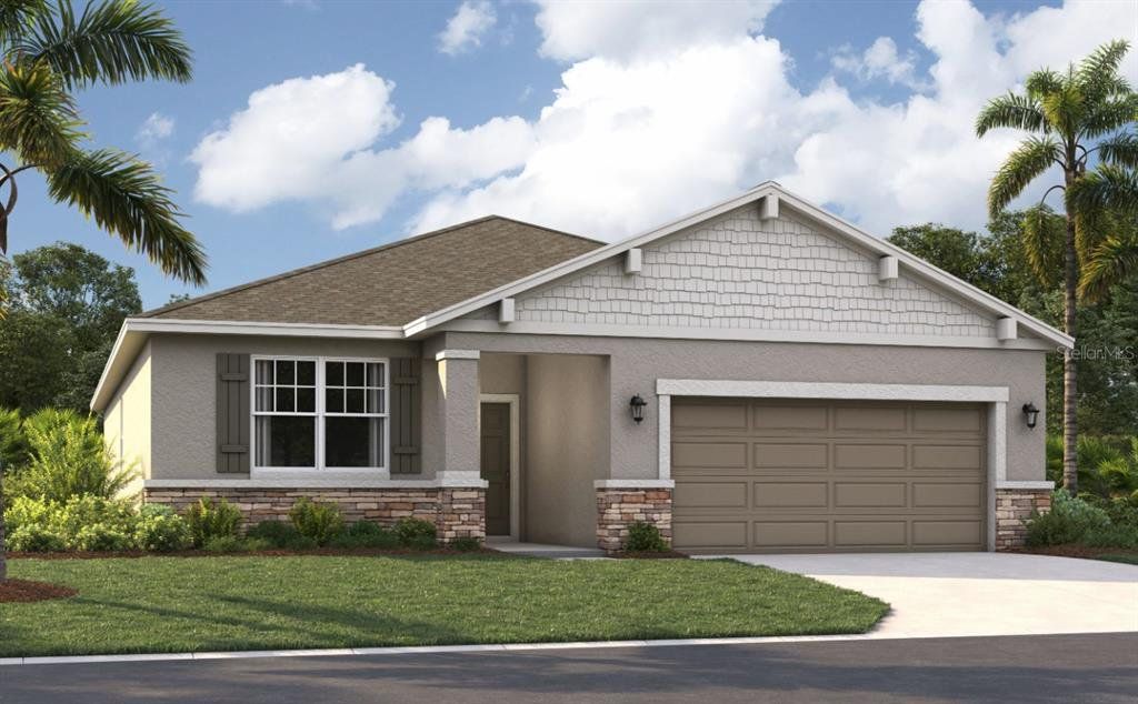 Front exterior of a new home in Scenic Terrace, Lake Hamilton, FL, highlighting curb appeal (Image 1). Front exterior of a new home in Scenic Terrace, Lake Hamilton, FL, highlighting curb appeal (Image 1).