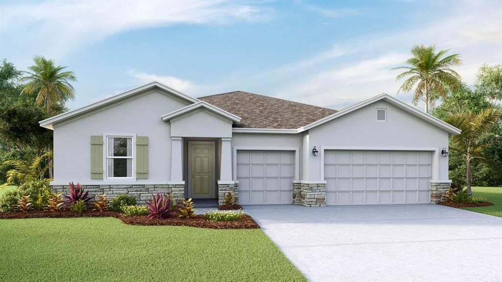 Front exterior of a new home in Star Farms at Lakewood Ranch, Lakewood Ranch, FL, highlighting curb appeal (Image 1). Front exterior of a new home in Star Farms at Lakewood Ranch, Lakewood Ranch, FL, highlighting curb appeal (Image 1).