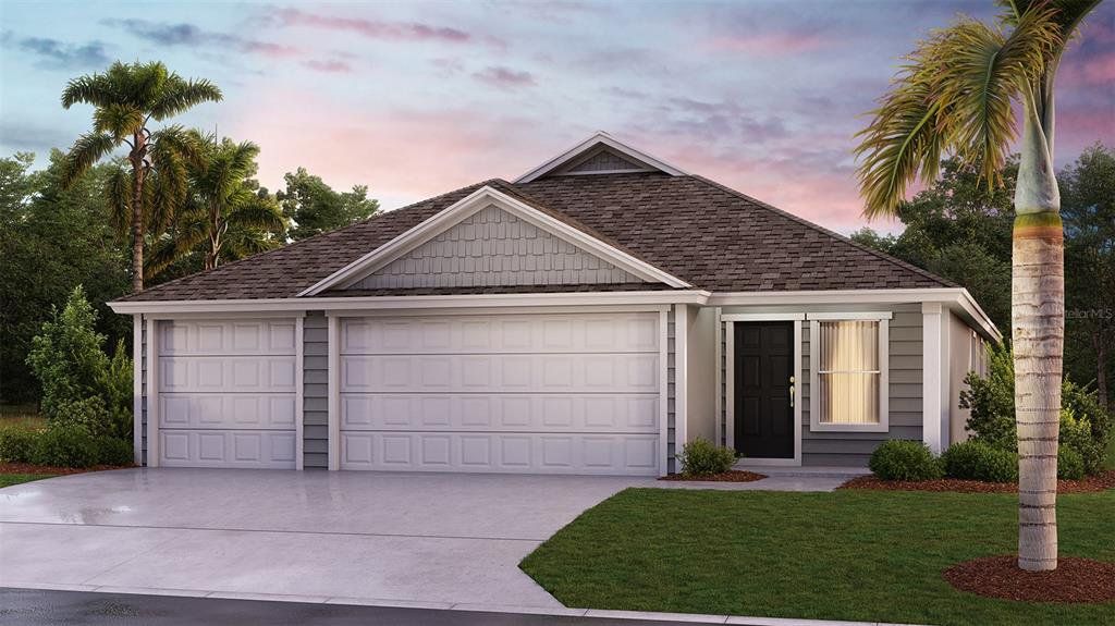 Front exterior of a new home in Sawmill Branch Express, Palm Coast, FL, highlighting curb appeal (Image 1). Front exterior of a new home in Sawmill Branch Express, Palm Coast, FL, highlighting curb appeal (Image 1).