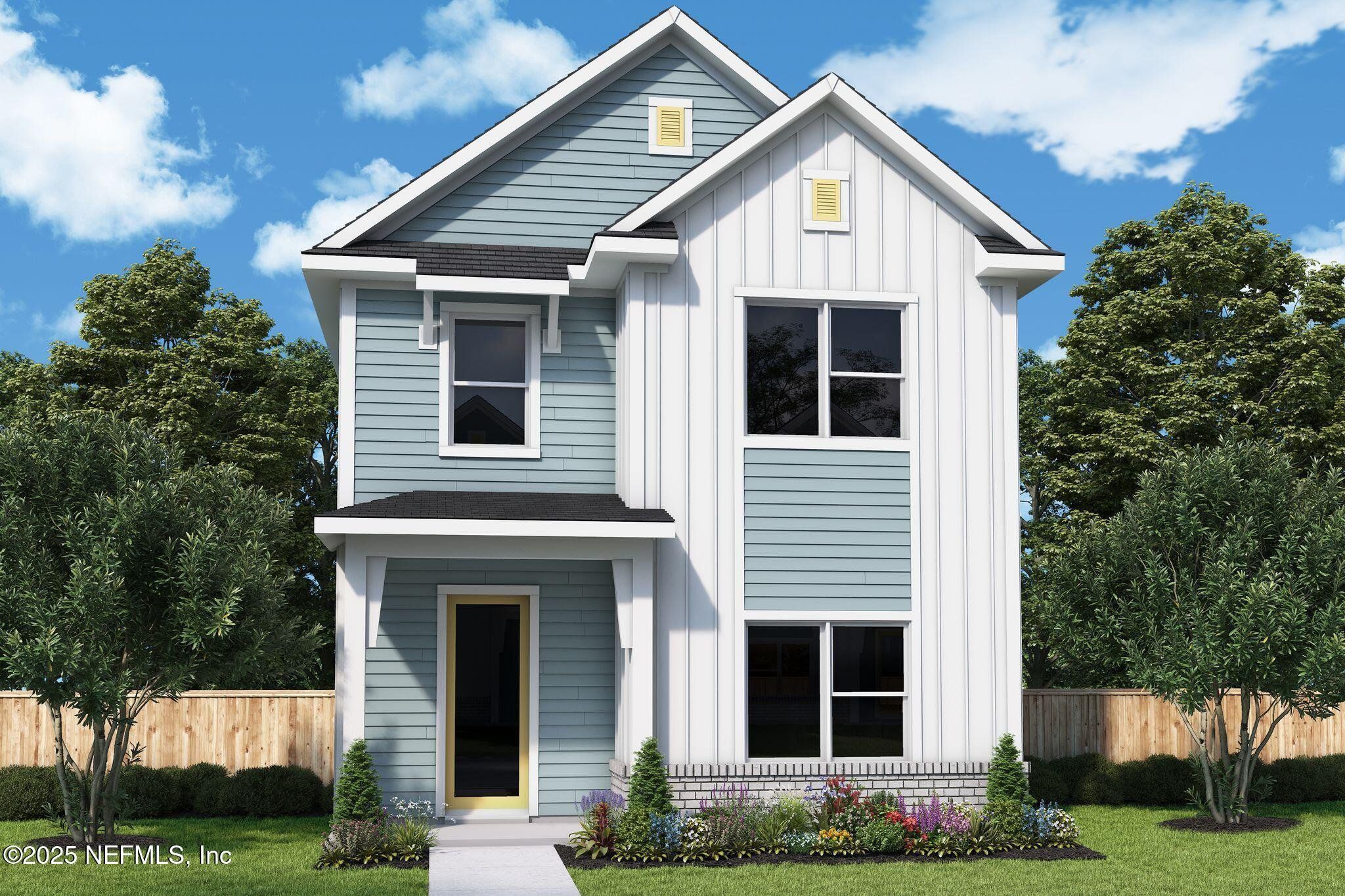 Front exterior of a new home in , Jacksonville, FL, highlighting curb appeal (Image 1). Front exterior of a new home in , Jacksonville, FL, highlighting curb appeal (Image 1).