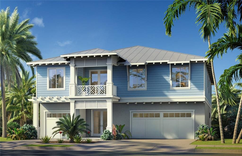 Front exterior of a new home in , Crystal Beach, FL, highlighting curb appeal (Image 1). Front exterior of a new home in , Crystal Beach, FL, highlighting curb appeal (Image 1).