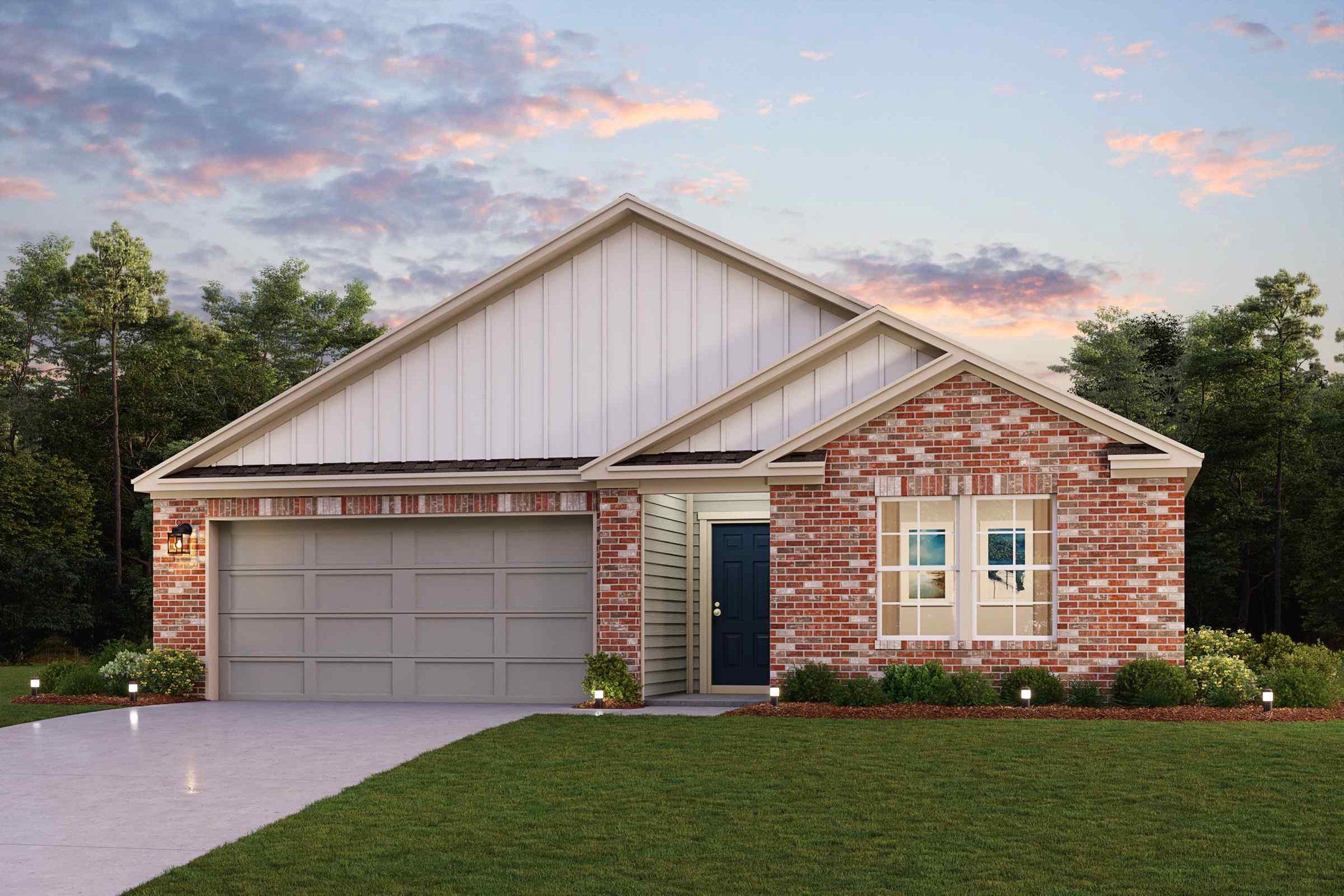 Front exterior of a new home in Sperling Farms, Ferris, TX, highlighting curb appeal (Image 1). Front exterior of a new home in Sperling Farms, Ferris, TX, highlighting curb appeal (Image 1).