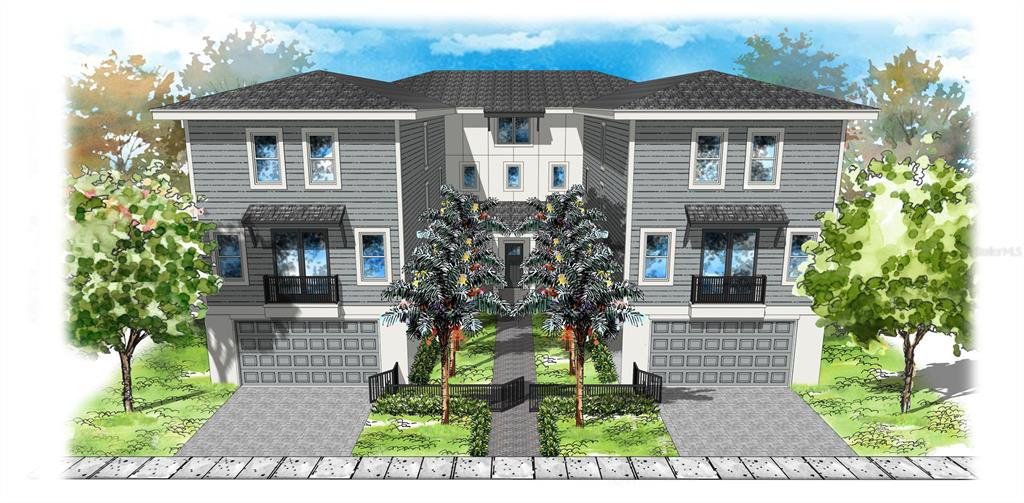 Exterior rendering of this home design in , Tampa, FL (Image 1). Exterior rendering of this home design in , Tampa, FL (Image 1).