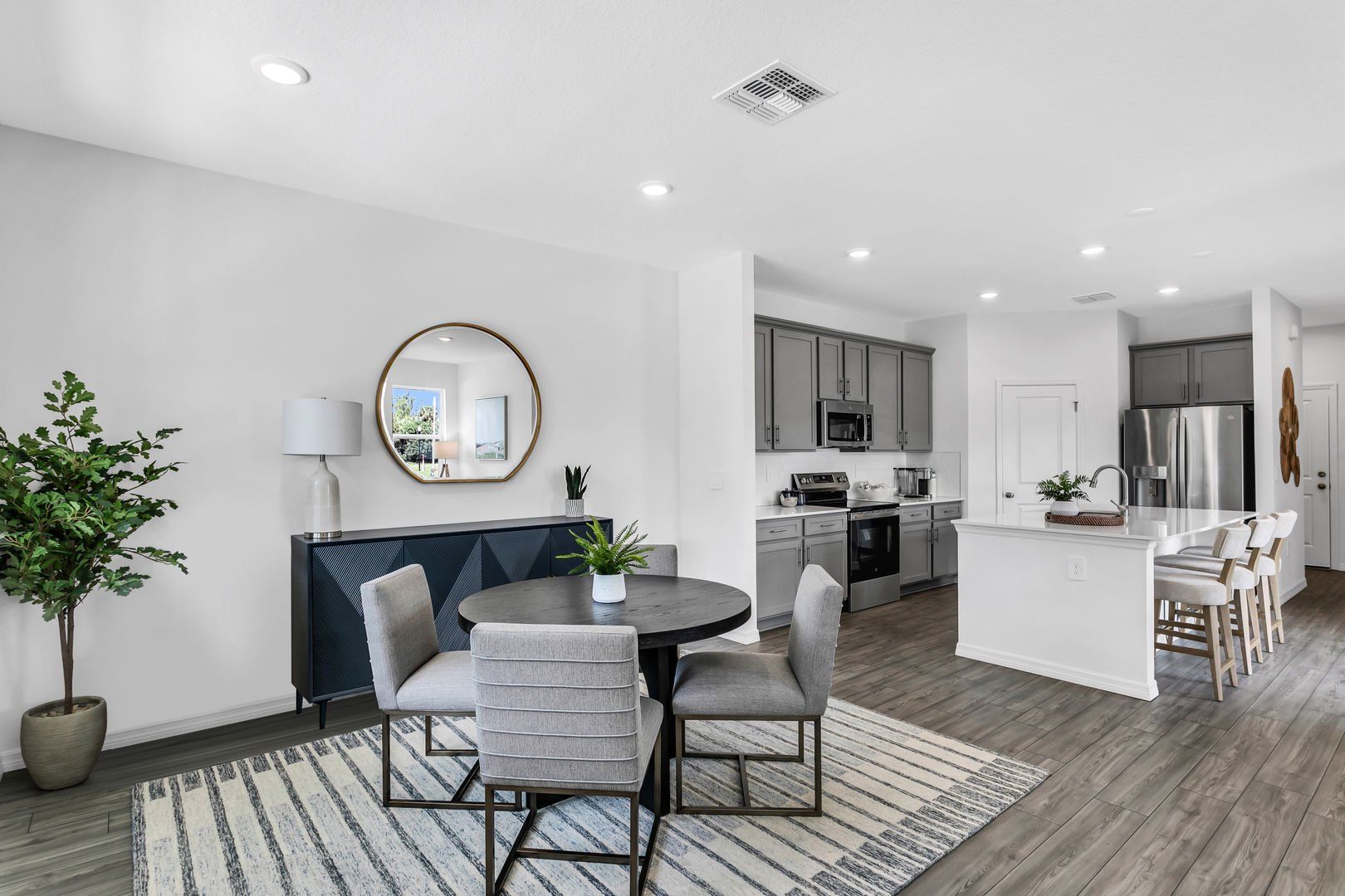 Furnished interior view inside a new home in Avalon Park Wesley Chapel Single Family Homes, Wesley Chapel (Image 1). Furnished interior view inside a new home in Avalon Park Wesley Chapel Single Family Homes, Wesley Chapel (Image 1).