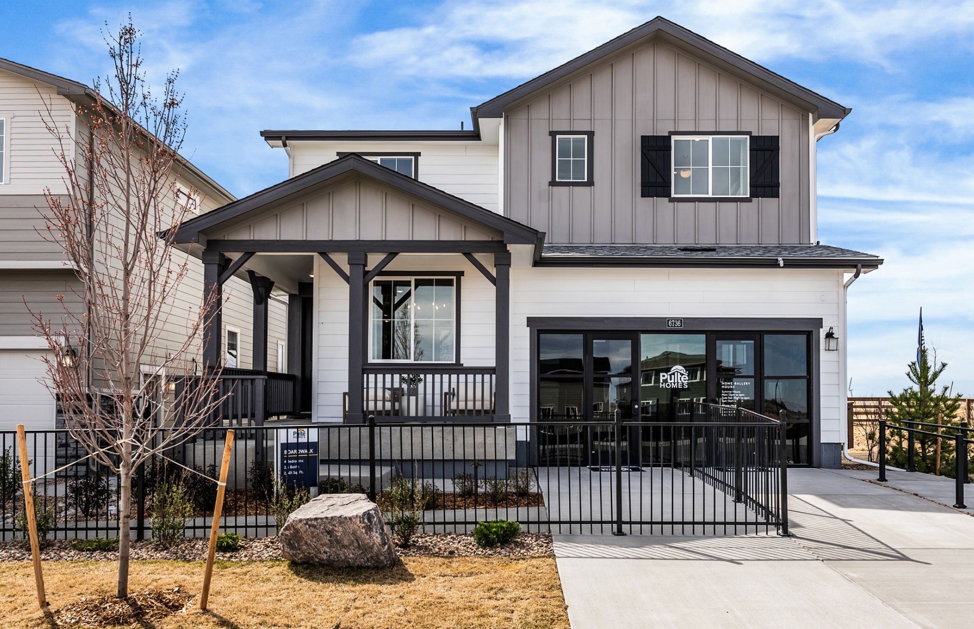 Front exterior of a new home in Cordovan, Firestone, CO, highlighting curb appeal (Image 1). Front exterior of a new home in Cordovan, Firestone, CO, highlighting curb appeal (Image 1).