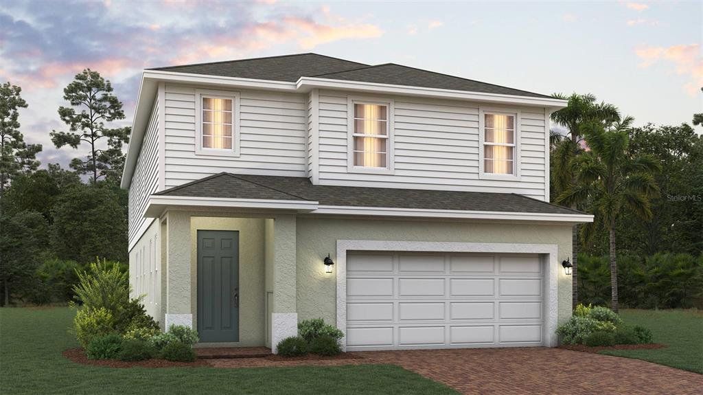 Front exterior of a new home in Ridgeview, Clermont, FL, highlighting curb appeal (Image 1). Front exterior of a new home in Ridgeview, Clermont, FL, highlighting curb appeal (Image 1).