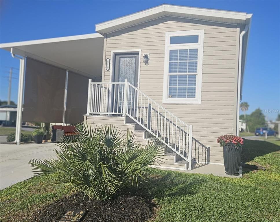 Exterior details and patio area of a home in , North Port (Image 1). Exterior details and patio area of a home in , North Port (Image 1).