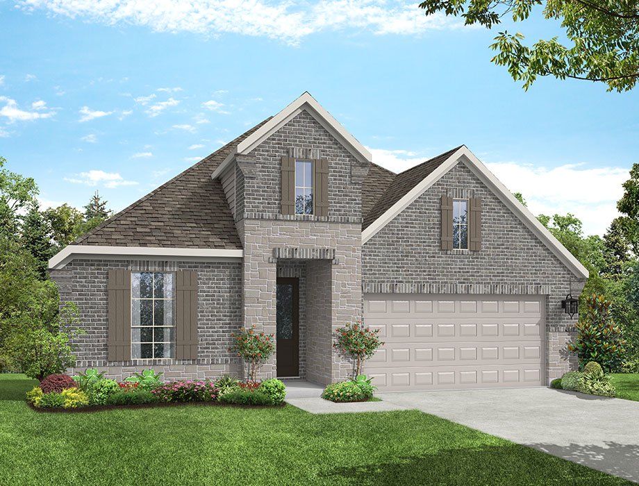Representative exterior photo of a completed home built from the The Lamar by McKinley Homes in Grand Magnolia, Magnolia, TX (Image 1). Representative exterior photo of a completed home built from the The Lamar by McKinley Homes in Grand Magnolia, Magnolia, TX (Image 1).