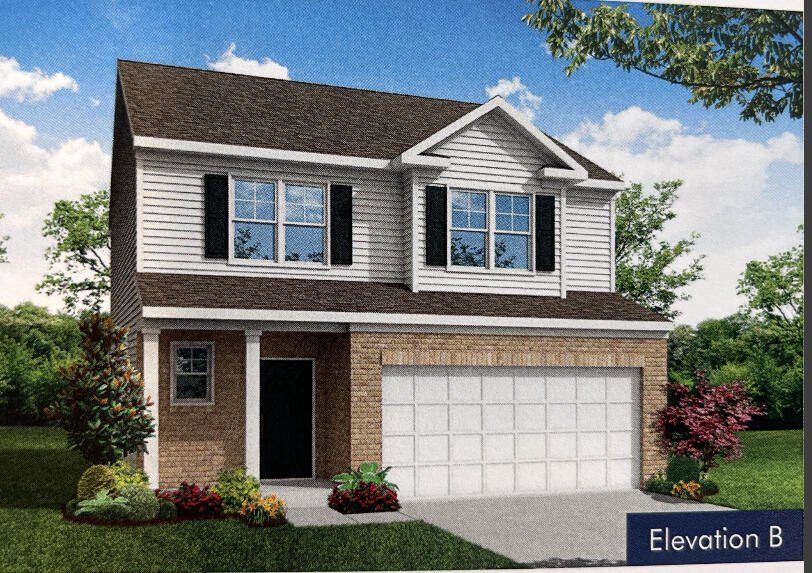 Front exterior of a new home in Oakley Pointe, Moncks Corner, SC, highlighting curb appeal (Image 1).