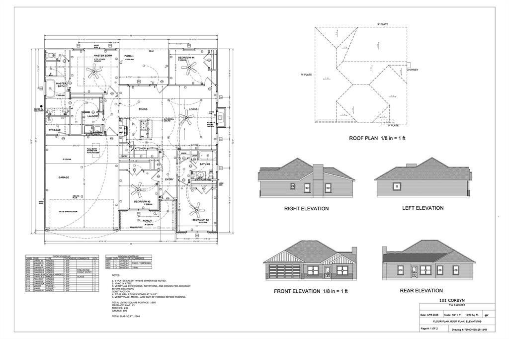 2D floor plan layout of this home in , Tuscola, TX (Image 1).