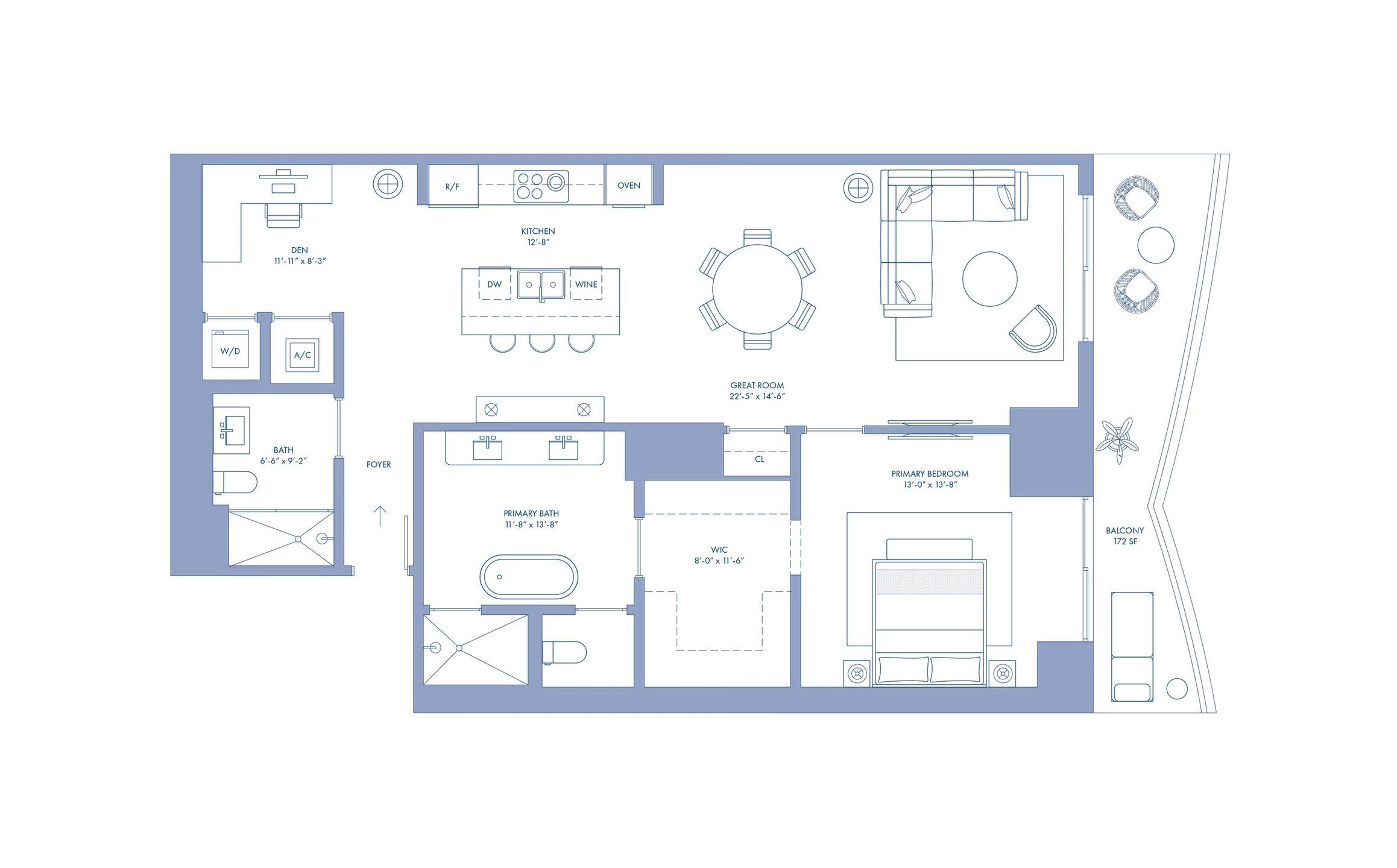 2D floor plan layout for the 02 Lvl 9-18 by Mast Capital in Cipriani Residences Miami, Miami, FL (Image 1).
