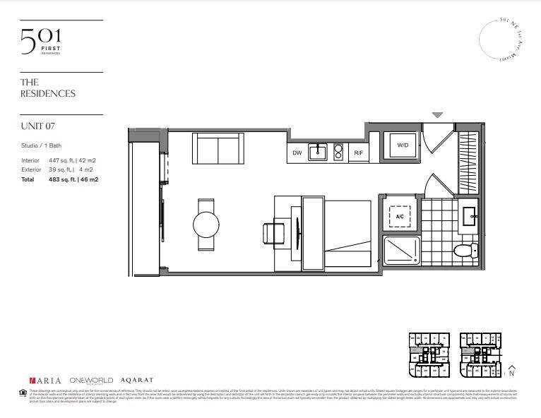 2D floor plan layout for the 07 by Aria Development Group in 501 First Miami, Miami, FL (Image 1). 2D floor plan layout for the 07 by Aria Development Group in 501 First Miami, Miami, FL (Image 1).