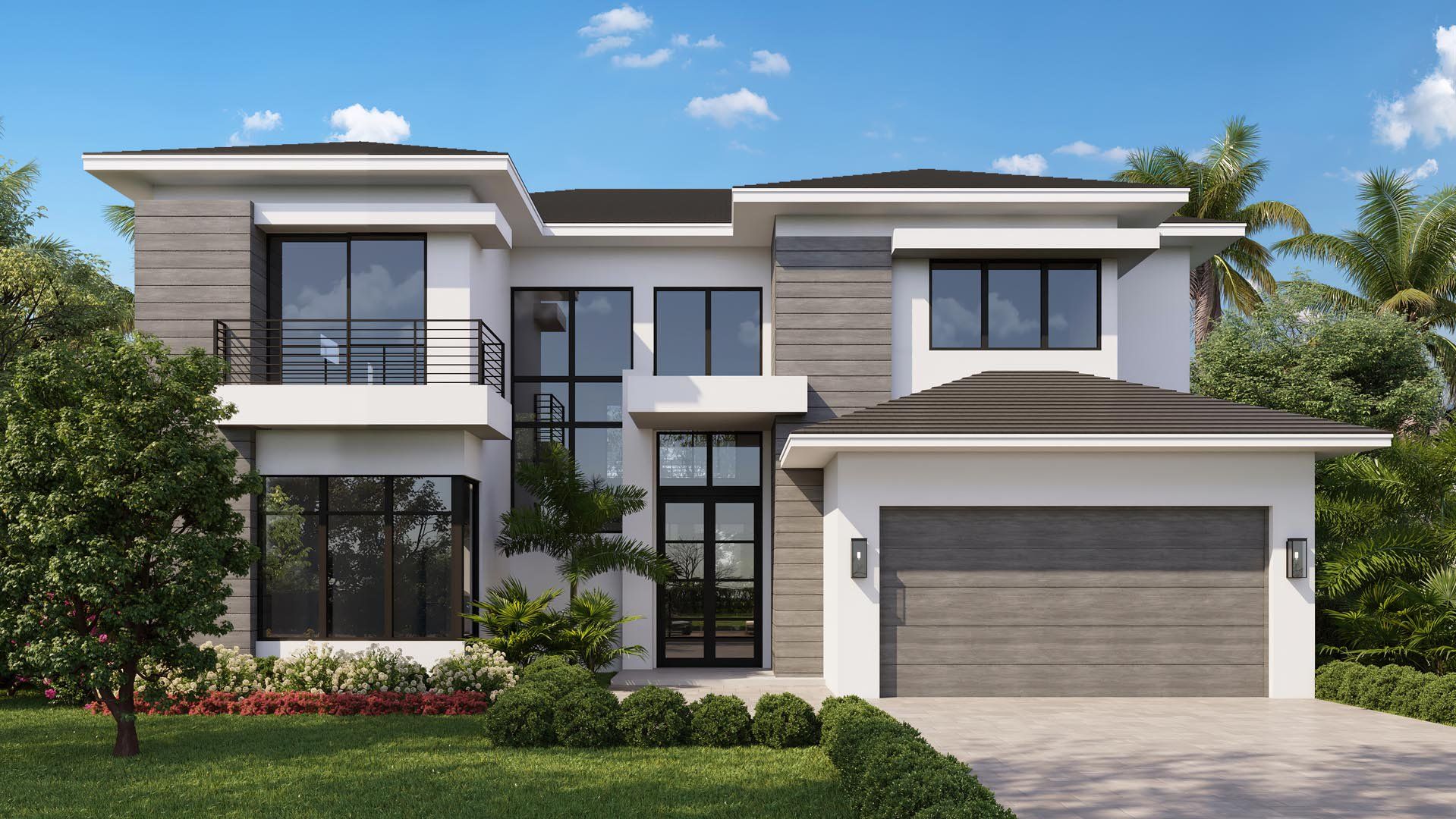 Representative exterior photo of a completed home built from the Marin by Ellish Builders in Delray Ridge, Boca Raton, FL (Image 1). Representative exterior photo of a completed home built from the Marin by Ellish Builders in Delray Ridge, Boca Raton, FL (Image 1).