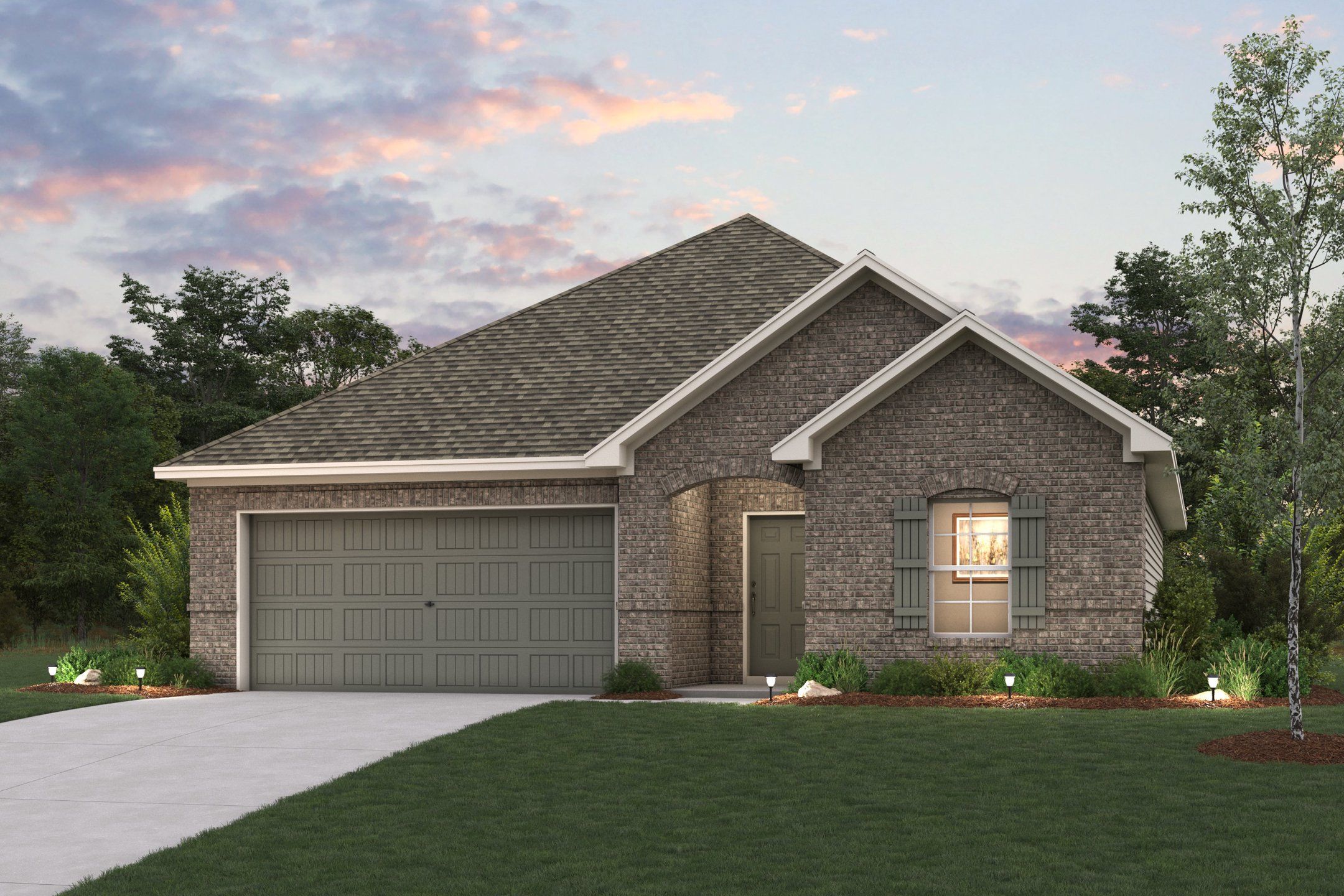 Front exterior of a new home in Pennsylvania Avenue, Springtown, TX, highlighting curb appeal (Image 1). Front exterior of a new home in Pennsylvania Avenue, Springtown, TX, highlighting curb appeal (Image 1).