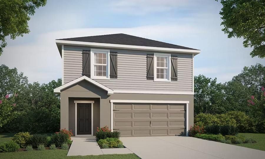 Front exterior of a new home in VillaMar, Winter Haven, FL, highlighting curb appeal (Image 1). Front exterior of a new home in VillaMar, Winter Haven, FL, highlighting curb appeal (Image 1).