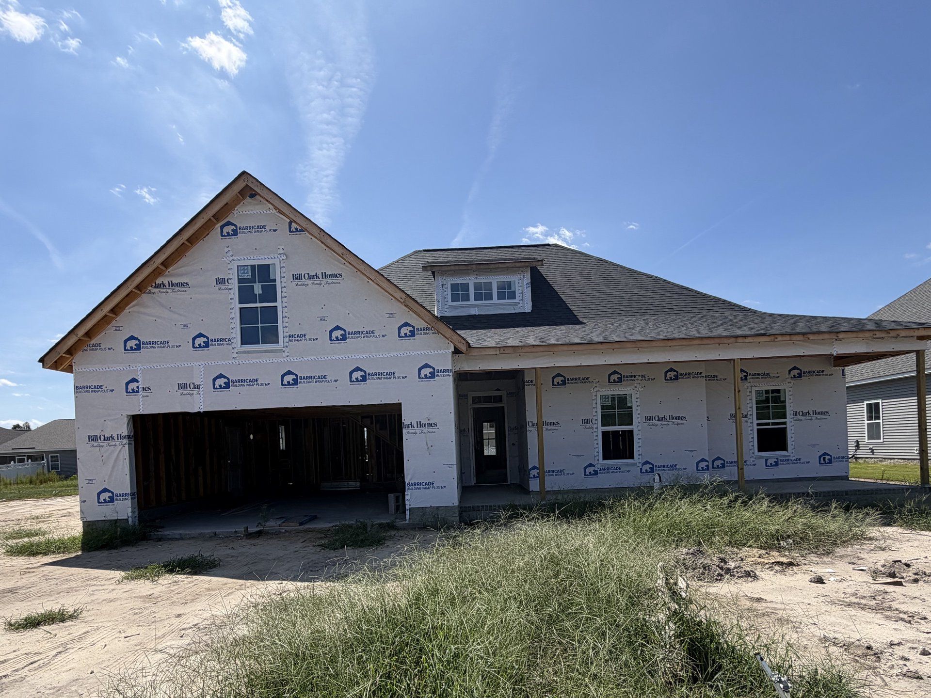 In-progress construction of a new home in The Villas at Langston Farms, Winterville, NC (Image 1). In-progress construction of a new home in The Villas at Langston Farms, Winterville, NC (Image 1).
