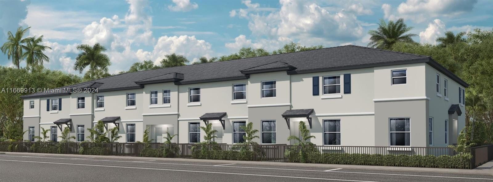 Front exterior of a new home in Vivant: The Boulevard Collection, Miami, FL, highlighting curb appeal (Image 1). Front exterior of a new home in Vivant: The Boulevard Collection, Miami, FL, highlighting curb appeal (Image 1).