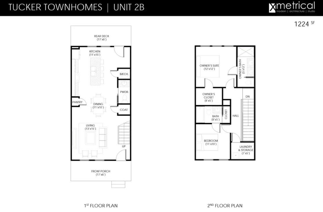 2D floor plan layout for the Plan 1224 by Intown Builders, LLC in Avenue at Oakland City, Atlanta, GA (Image 1). 2D floor plan layout for the Plan 1224 by Intown Builders, LLC in Avenue at Oakland City, Atlanta, GA (Image 1).