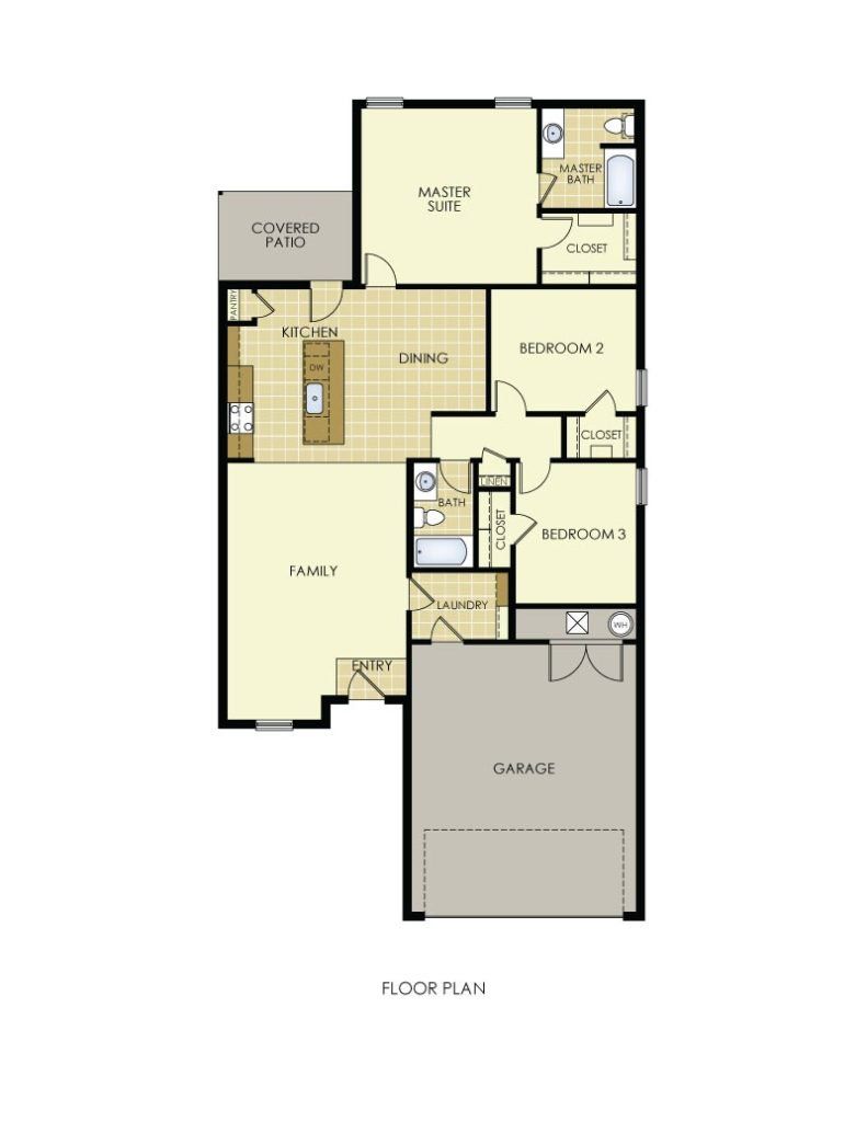 2D floor plan layout for the The Azteca by Wyldewood Homes in Washington Meadows, Sherman, TX (Image 1). 2D floor plan layout for the The Azteca by Wyldewood Homes in Washington Meadows, Sherman, TX (Image 1).