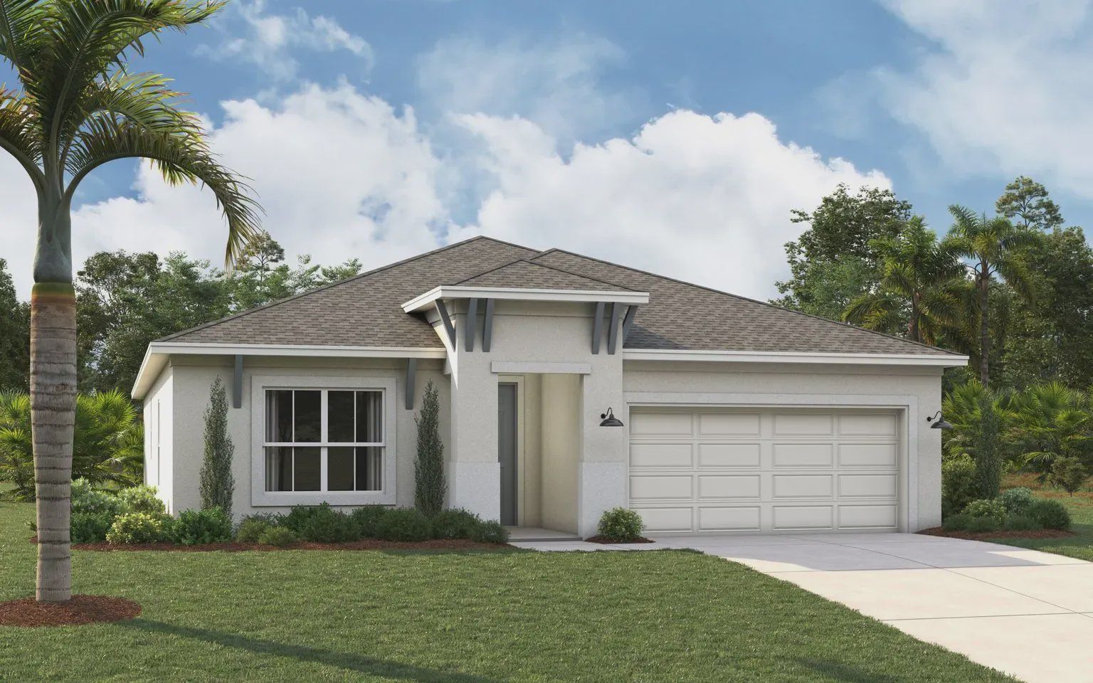Representative exterior photo of a completed home built from the Capri by Cardel Homes in Southwind, Plant City, FL (Image 1). Representative exterior photo of a completed home built from the Capri by Cardel Homes in Southwind, Plant City, FL (Image 1).