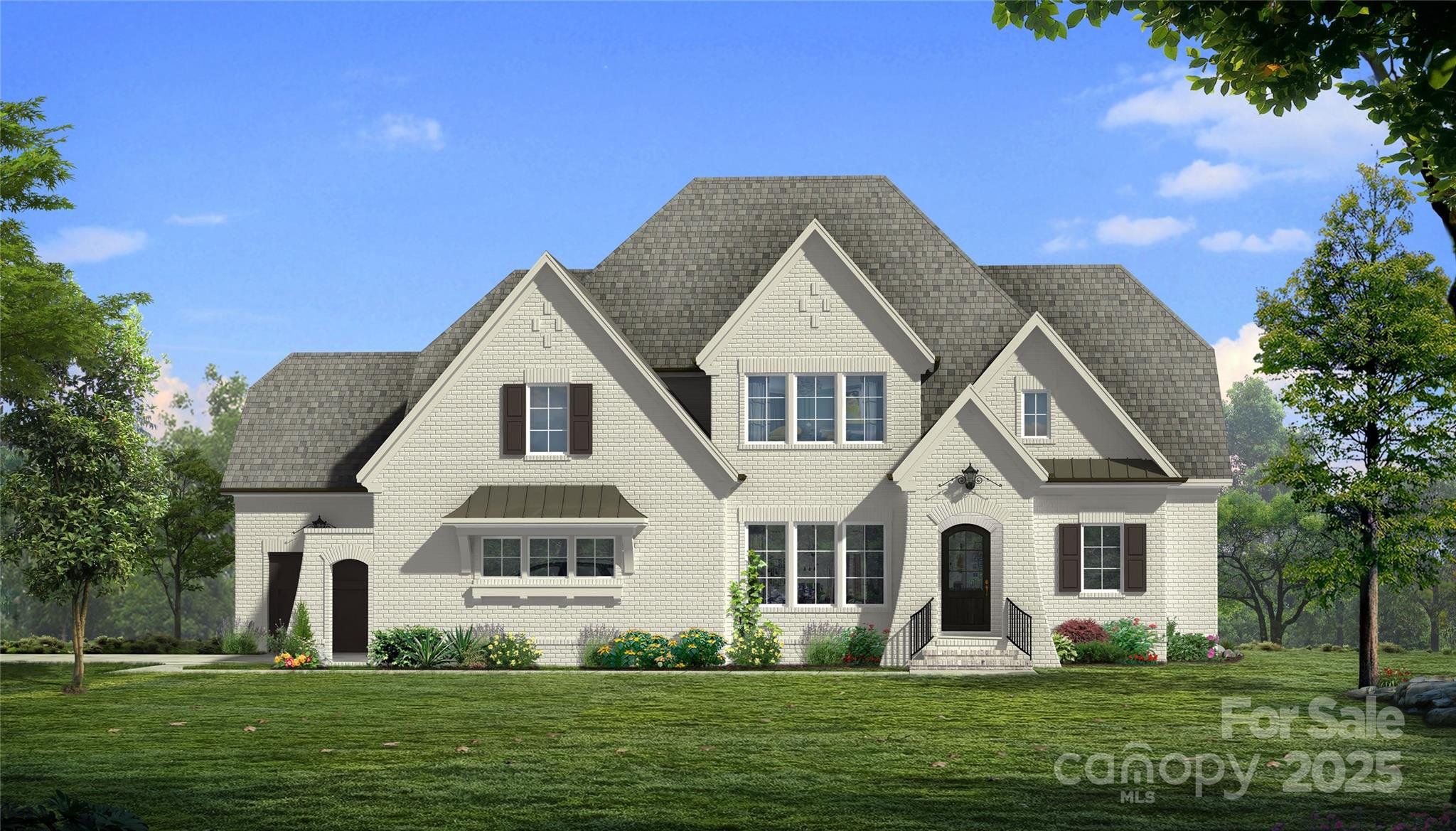 Front exterior of a new home in , Waxhaw, NC, highlighting curb appeal (Image 1).