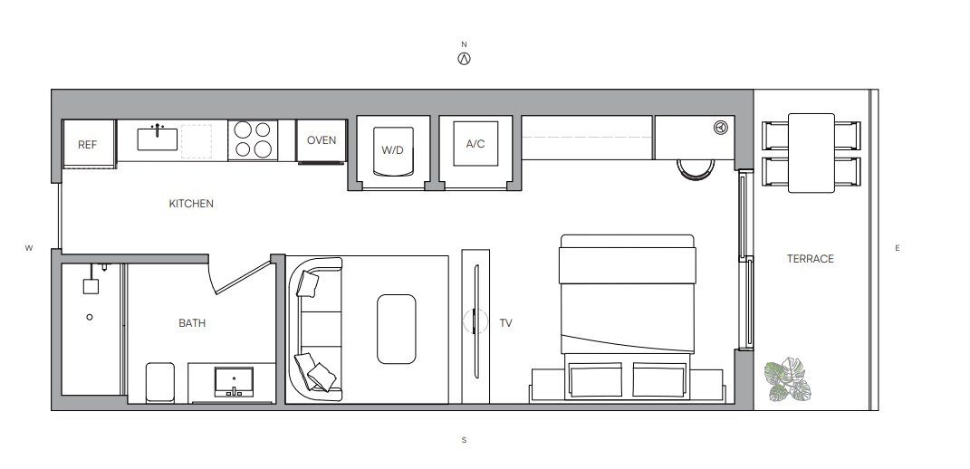 2D floor plan layout for the Residence 02 by Property Markets Group in One Twenty Brickell Residences, Miami, FL (Image 1). 2D floor plan layout for the Residence 02 by Property Markets Group in One Twenty Brickell Residences, Miami, FL (Image 1).