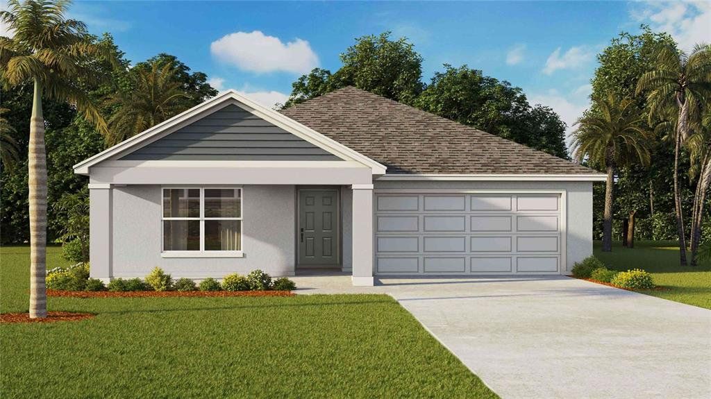 Front exterior of a new home in Sagewood, Apopka, FL, highlighting curb appeal (Image 1). Front exterior of a new home in Sagewood, Apopka, FL, highlighting curb appeal (Image 1).