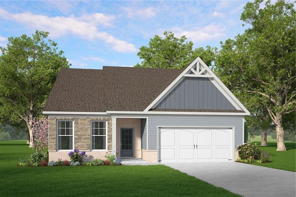 Front exterior of a new home in Cooper's Walk, Loganville, GA, highlighting curb appeal (Image 1). Front exterior of a new home in Cooper's Walk, Loganville, GA, highlighting curb appeal (Image 1).