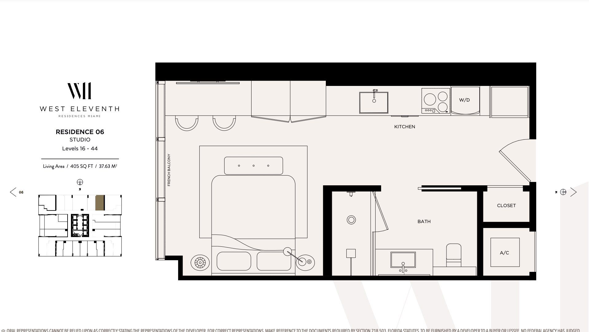2D floor plan layout for the Residence 06 by Property Markets Group in West Eleventh Residences, Miami, FL (Image 1). 2D floor plan layout for the Residence 06 by Property Markets Group in West Eleventh Residences, Miami, FL (Image 1).