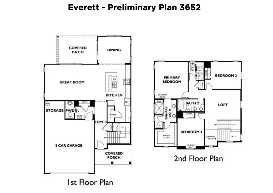 Image 1 representing the Everett by Shea Homes in Amara Chase, Huntersville, NC.