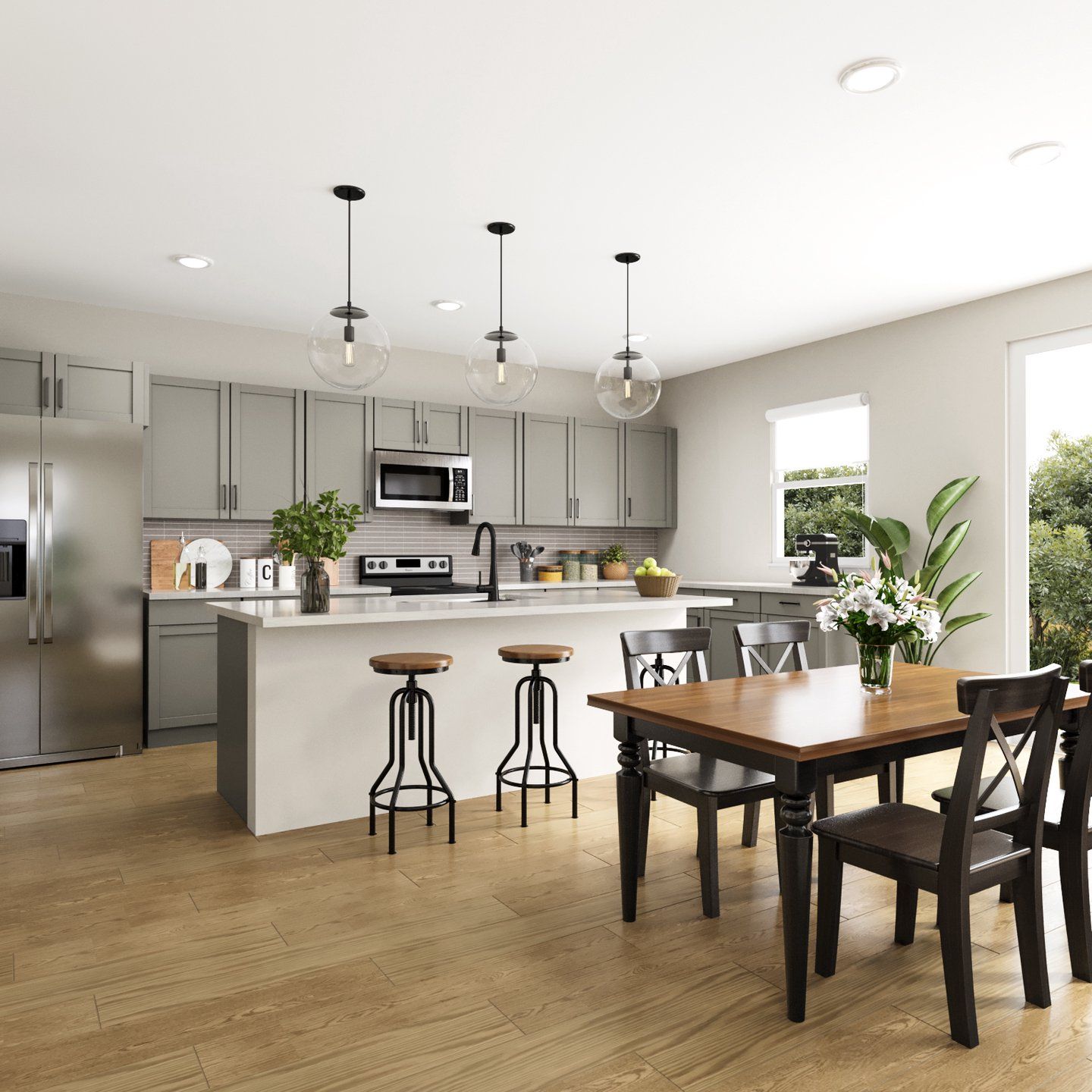 Representative furnished interior of a home built from the Vista by Taylor Morrison in Lake Bluff, Greeley (Image 1).