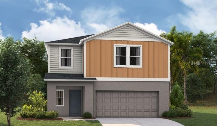Front exterior of a new home in Crosswinds, Haines City, FL, highlighting curb appeal (Image 1). Front exterior of a new home in Crosswinds, Haines City, FL, highlighting curb appeal (Image 1).