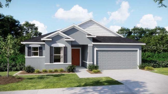 Front exterior of a new home in Royal Highlands, Brooksville, FL, highlighting curb appeal (Image 1). Front exterior of a new home in Royal Highlands, Brooksville, FL, highlighting curb appeal (Image 1).