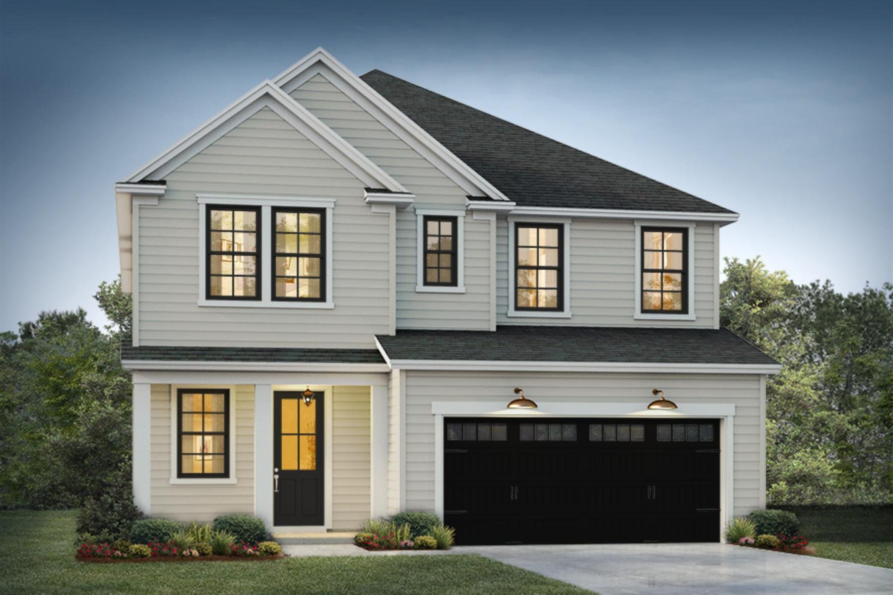 Front exterior of a new home in , Moncks Corner, SC, highlighting curb appeal (Image 1).