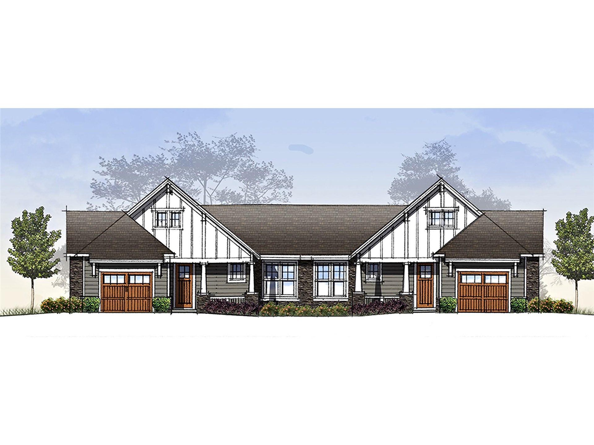 Exterior rendering of this home design in , Laurel Park, NC (Image 1).