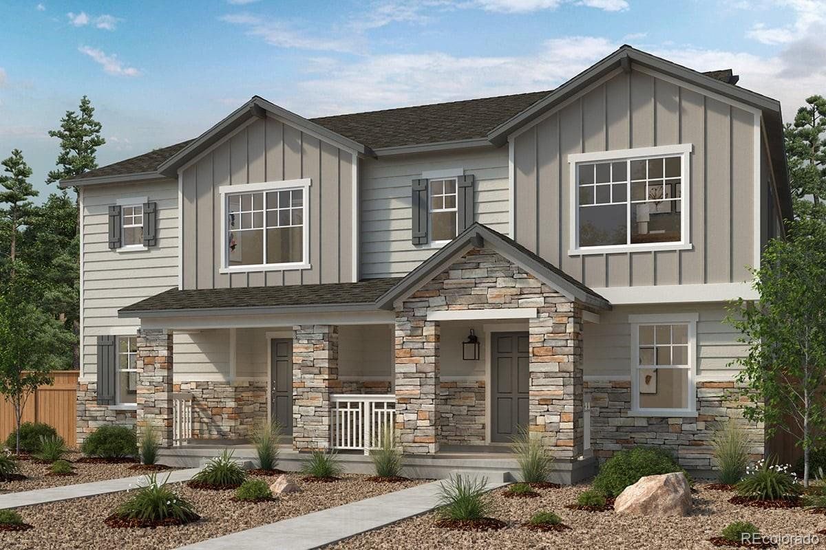 Front exterior of a new home in , Aurora, CO, highlighting curb appeal (Image 1).