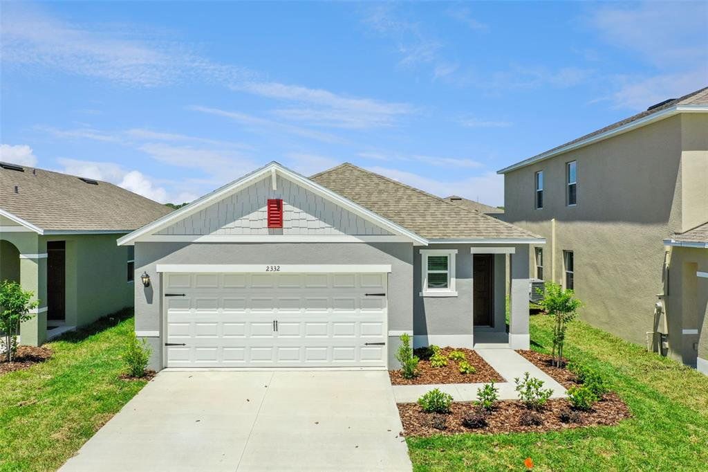 Front exterior of a new home in Concorde, Sanford, FL, highlighting curb appeal (Image 1). Front exterior of a new home in Concorde, Sanford, FL, highlighting curb appeal (Image 1).