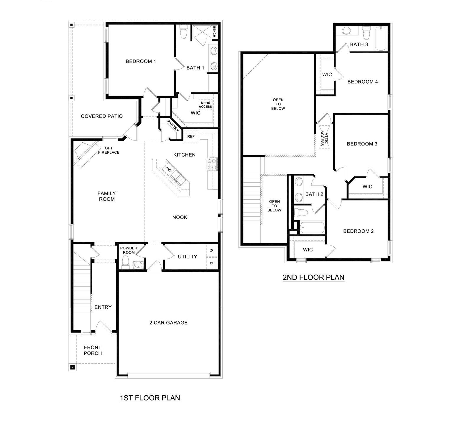 2D floor plan layout for the Chester by D.R. Horton in Bel Air Village, Sherman, TX (Image 1). 2D floor plan layout for the Chester by D.R. Horton in Bel Air Village, Sherman, TX (Image 1).