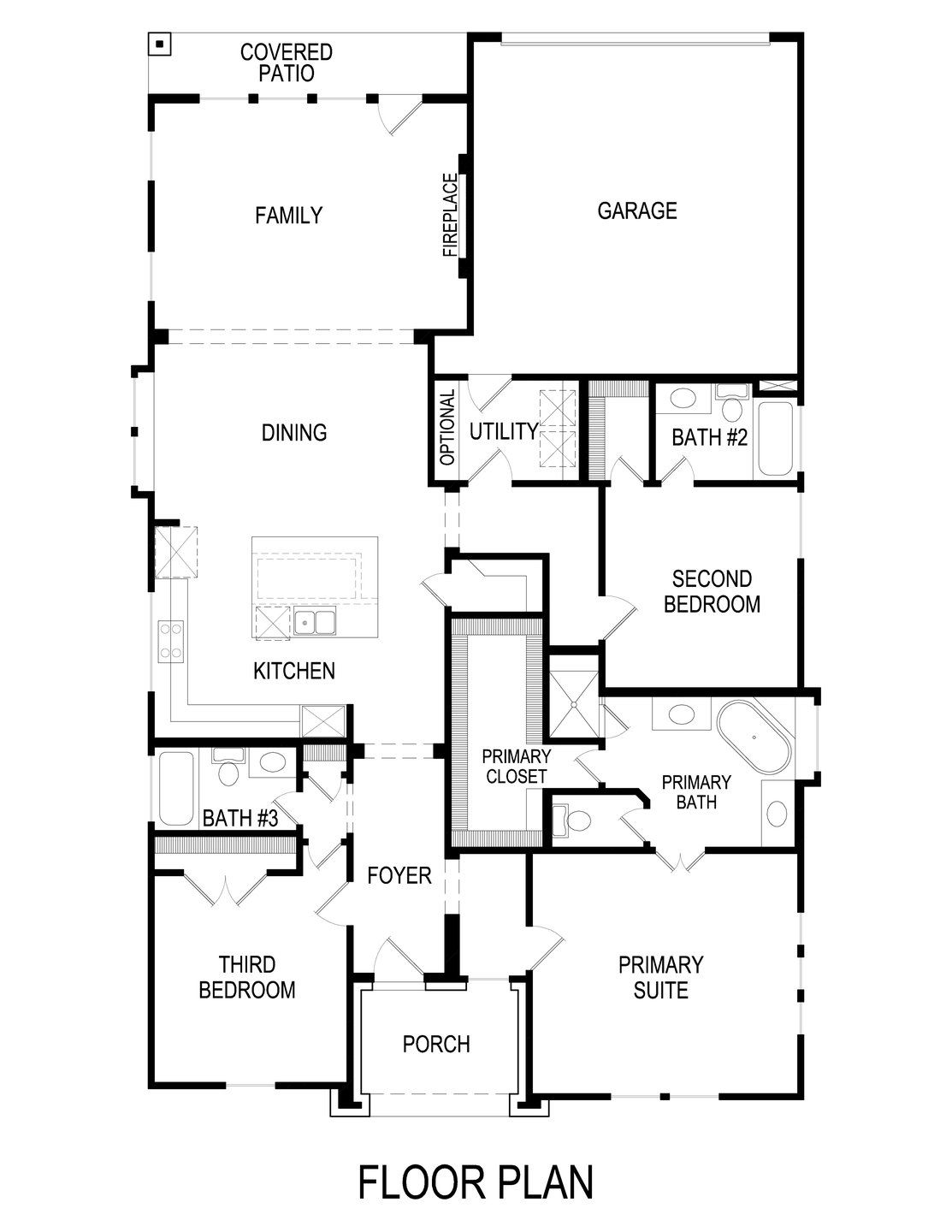 2D floor plan layout of this home in Trails at Cottonwood Creek, Rowlett, TX (Image 1). 2D floor plan layout of this home in Trails at Cottonwood Creek, Rowlett, TX (Image 1).