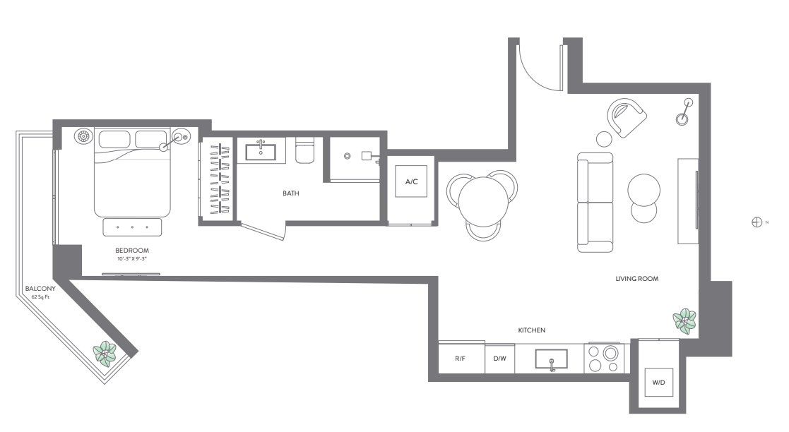 2D floor plan layout for the Residence 15 by Property Markets Group in The Elser Hotel & Residences, Miami, FL (Image 1). 2D floor plan layout for the Residence 15 by Property Markets Group in The Elser Hotel & Residences, Miami, FL (Image 1).