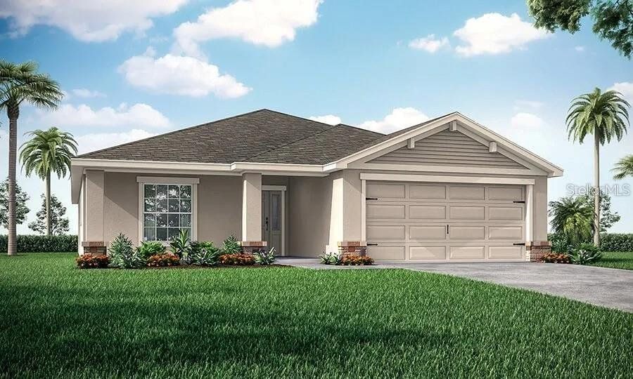 Front exterior of a new home in Jackson Crossing, Palmetto, FL, highlighting curb appeal (Image 1). Front exterior of a new home in Jackson Crossing, Palmetto, FL, highlighting curb appeal (Image 1).