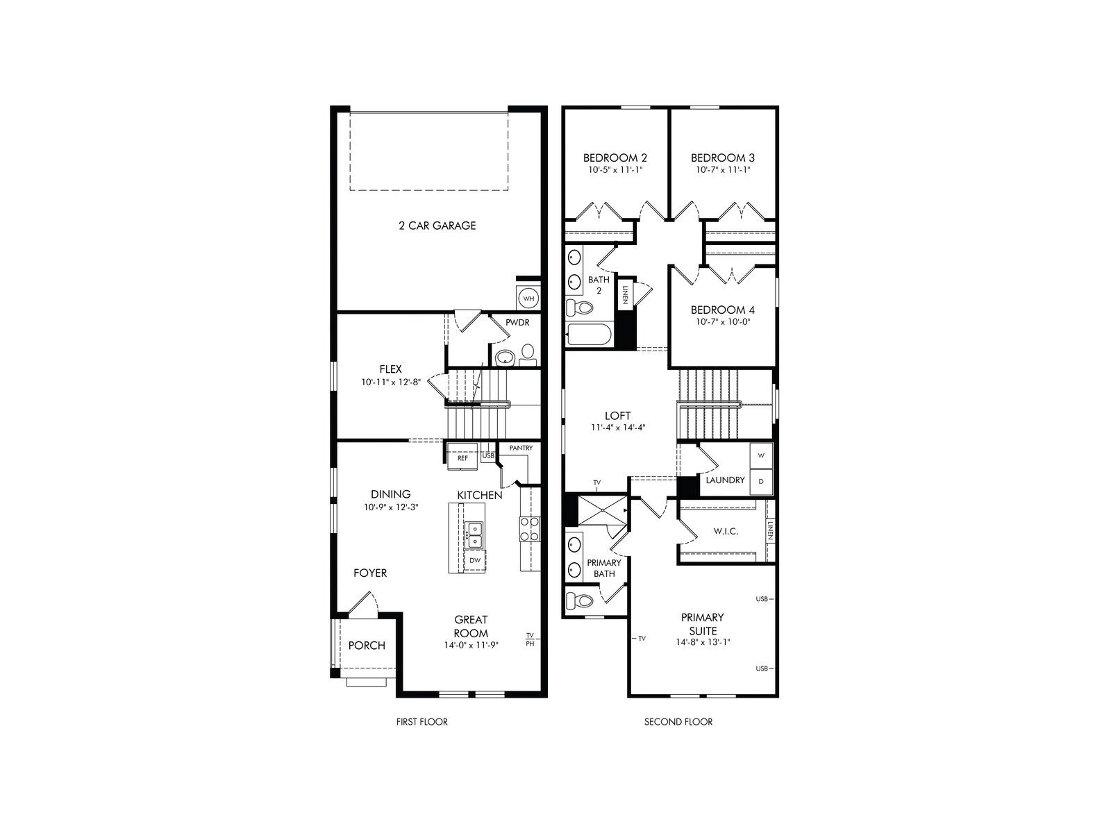 2D floor plan layout of this home in The Meadow at Crossprairie Bungalows, St. Cloud, FL (Image 1). 2D floor plan layout of this home in The Meadow at Crossprairie Bungalows, St. Cloud, FL (Image 1).